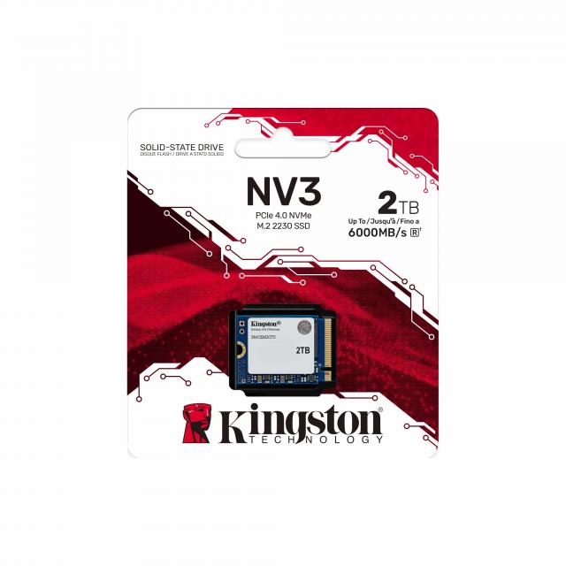 SSD KINGSTON NV3 PCIe 4.0 NVMe M.2 2230 - 2TB 