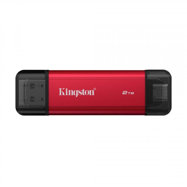Флаш памет Kingston Dual USB-A/C Portable SSD 2TB - Black/Red 