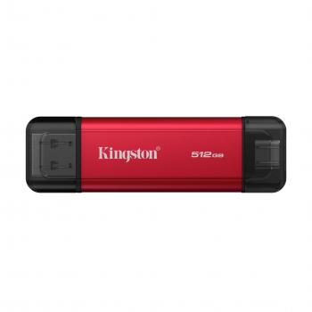 Флаш памет Kingston Dual USB-A/C Portable SSD 512GB - Black/Red
