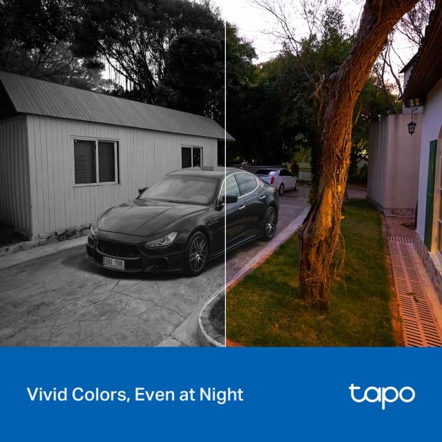 TP LINK Wi-Fi Surveillance Camera C206, outdoor and indoor use, Pan/Tilt, microSD, Water and Dust Resistance 