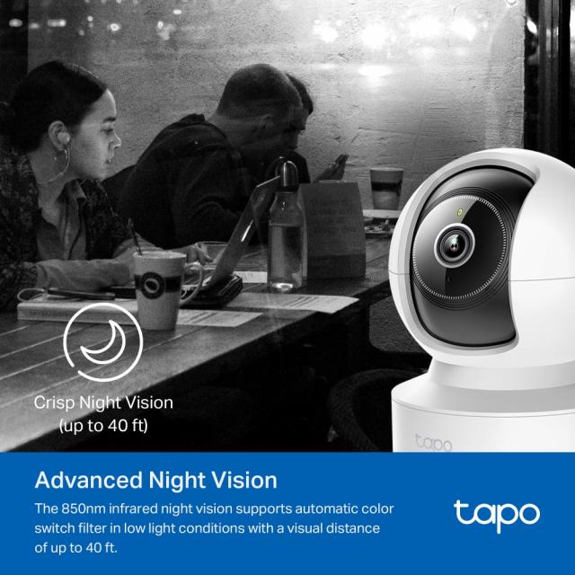Home Security WiFi Camera TP-Link Tapo C232, 3K 5Mp with AI, Pan/Tilt, LAN, WiFi, SDmicro, night vision 