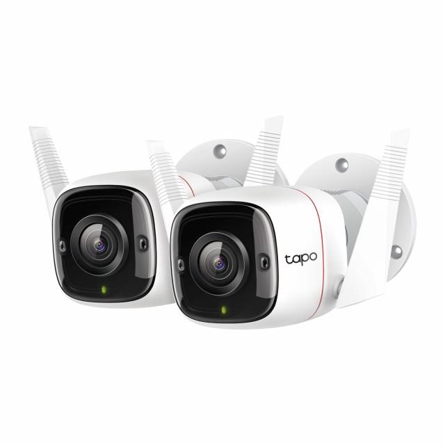 Външна охранителна WiFi камера TP-Link Tapo C310P2, 3MP - комплект от 2 броя 