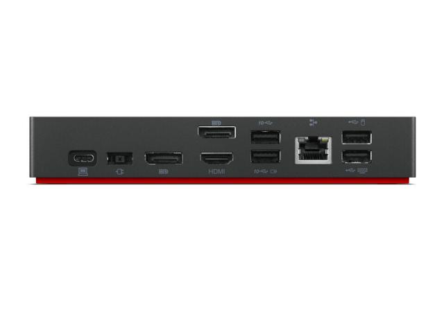 Lenovo Universal USB-C Laptop Docking Station, Dock Gen3 HDMI, 2 X DP, 1 GbE, 90W 