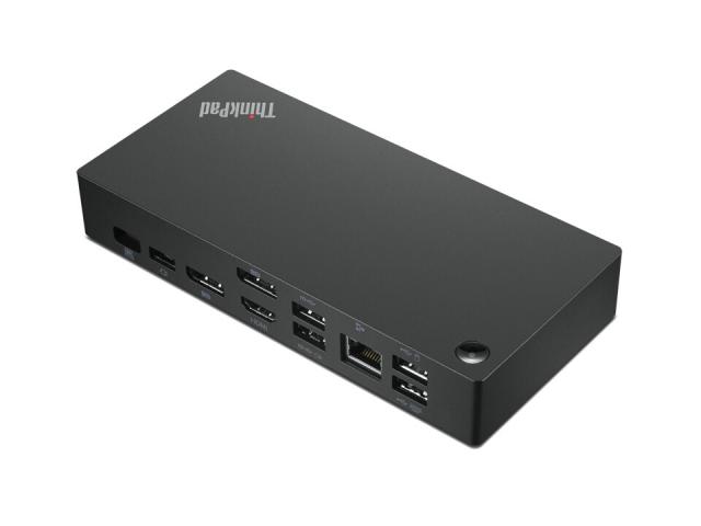 Lenovo Universal USB-C Laptop Docking Station, Dock Gen3 HDMI, 2 X DP, 1 GbE, 90W 