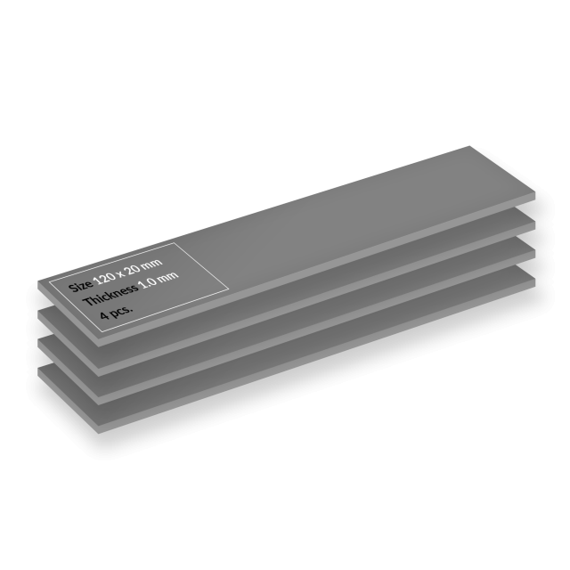 Термопроводящ пад ARCTIC TP-4 - 120x20x1.0 mm 4-Pack 