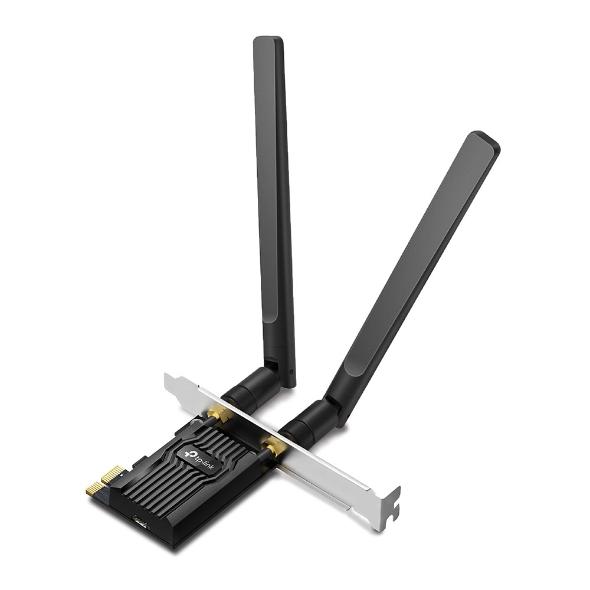 Wireless adapter TP-LINK Archer TX20E, PCIe, 1800Mbps, Wireless AX, 2.4GHz /5GHz, BT 5.2, 2x external antennas 