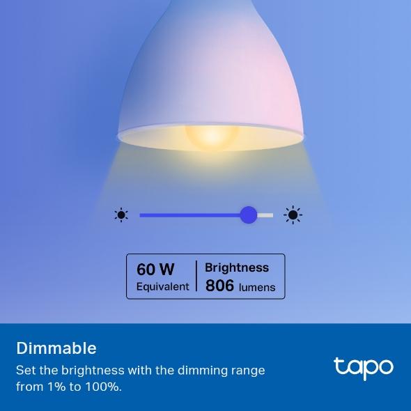 TP LINK TAPO L530E Smart bulb RGB 8.7W 806LM 