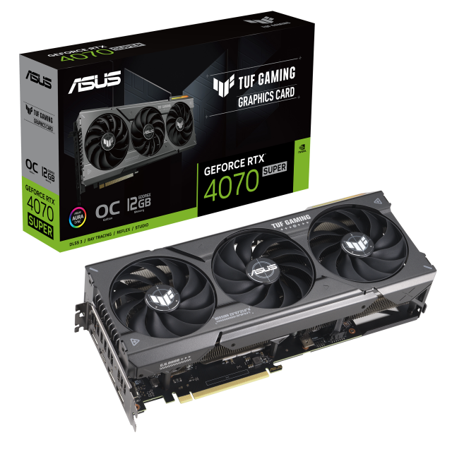 Graphic card ASUS TUF Gaming GeForce RTX 4070 SUPER 12GB GDDR6X OC Edition 