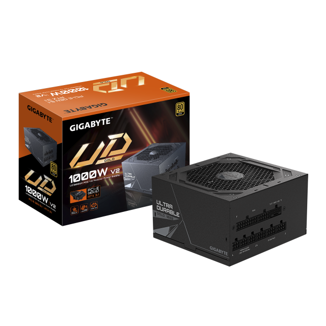 Захранващ блок Gigabyte UD1000GM PG5 V2 - 1000W 80+ Gold PCIe 5.1 Ready 