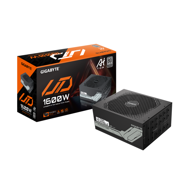 Power Supply Gigabyte UD1600PM PG5 AI TOP - 1600W 80+ Platinum PCIe 5.1 Ready 