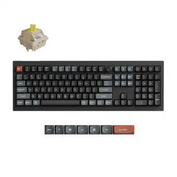 Wireless Mechanical Keyboard Keychron V6 Ultra 8K - Silk POM Switch Banana