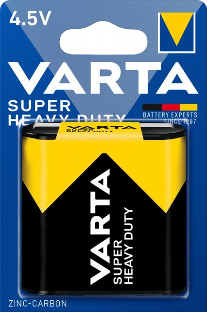 Zinc carbon battery   3R12  1 pcs. blister  4.5V VARTA 