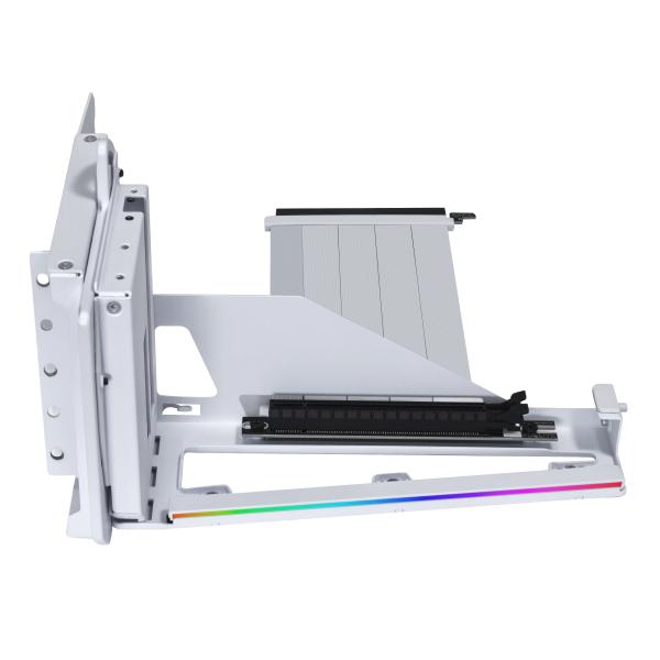 Брекет и кабел Lian Li 4 Slots Vertical GPU Kit v3, PCIe 5.0 за вертикален монтаж на видео карта - Бял 