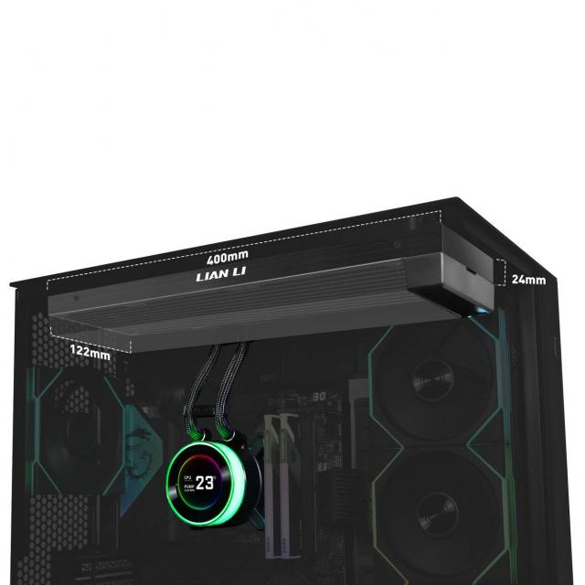 CPU AiO Cooler Lian Li HydroShift II LCD-C 360 Fanless ARGB - Black 