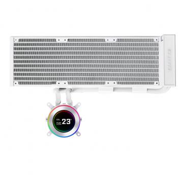CPU AiO Cooler Lian Li HydroShift II LCD-C 360 Fanless ARGB - Бял