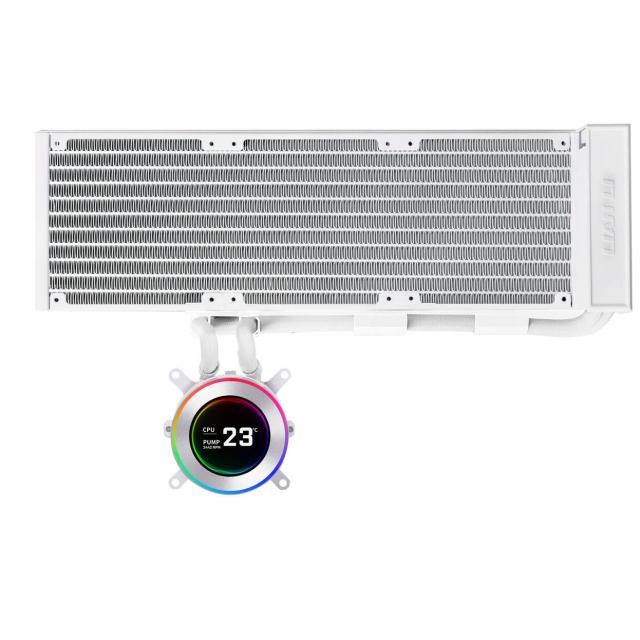 CPU AiO Cooler Lian Li HydroShift II LCD-C 360 Fanless ARGB - Бял 