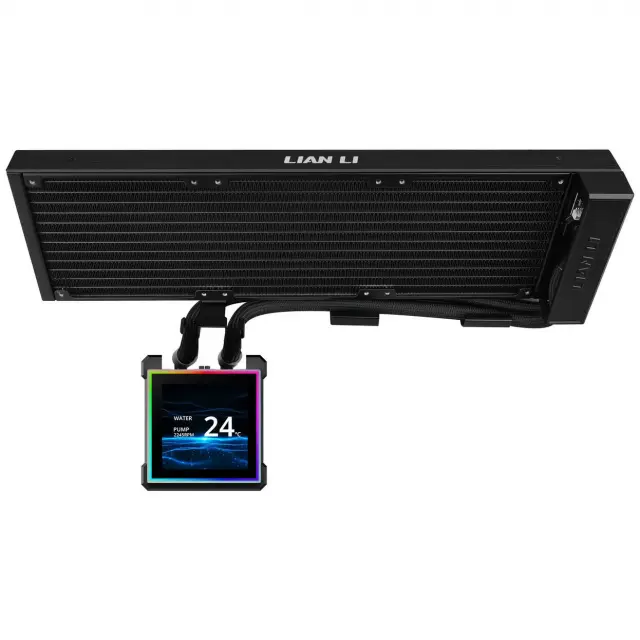 CPU AiO Cooler Lian Li HydroShift II LCD-S 360N Fanless ARGB - Black 