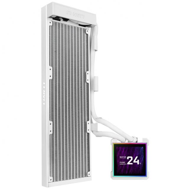 CPU AiO Cooler Lian Li HydroShift II LCD-S 360N Fanless ARGB - White 