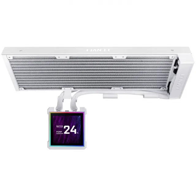CPU AiO Cooler Lian Li HydroShift II LCD-S 360N Fanless ARGB - White 
