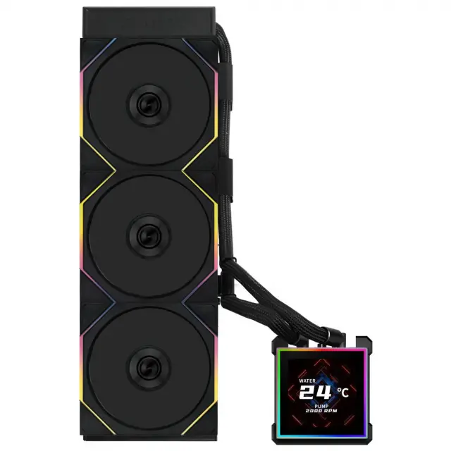 CPU AiO Cooler Lian Li HydroShift II LCD-S 360TL RGB - Black 