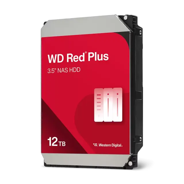 Western Digital Red Plus, 12TB NAS, 3.5", 512MB, 7200RPM 