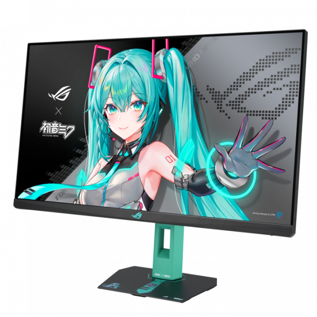 Монитор ASUS ROG Strix XG27ACMEG-G Hatsune Miku Edition - 27" Fast IPS, WQHD(2560x1440), 260 Hz, 1ms, G-Sync Compatible, FreeSync Premium 