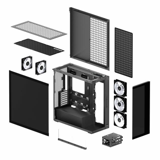 Case Arctic Xtender Mirror - Black Mid-Tower 