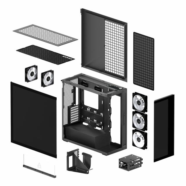 Case Arctic Xtender VG Mirror - Black Mid-Tower 