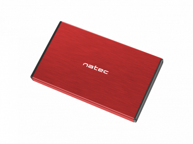 Чекмедже за твърд диск 2,5’’, Natec Rhino Go, USB 3.0, червен 