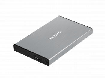 Чекмедже за твърд диск 2,5’’, Natec Rhino Go, USB 3.0, Сив