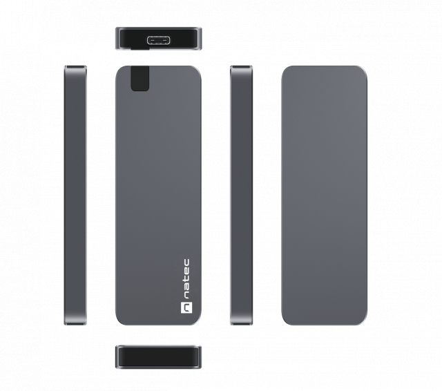 Чекмедже за твърд диск M.2 NVME, Natec Rhino, USB-C 3.1 Gen 2 
