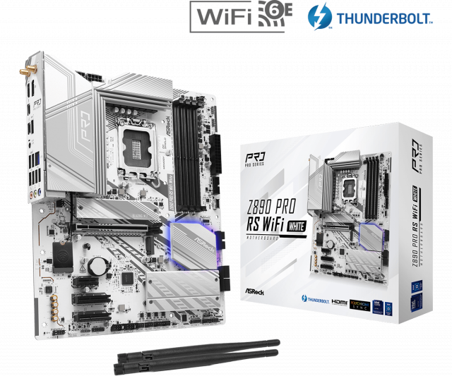 Дънна платка ASRock Z890 Pro RS WIFI White, LGA 1851 