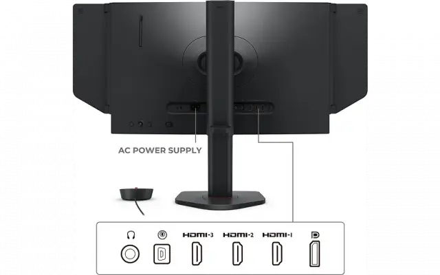 Монитор ZOWIE XQ2566X, 24.1" Fast TN QHD(2560x1440), 360Hz DyAc2, Color Gamut: sRGB 98%, HDMI, DisplayPort, Height adjustment 155mm 