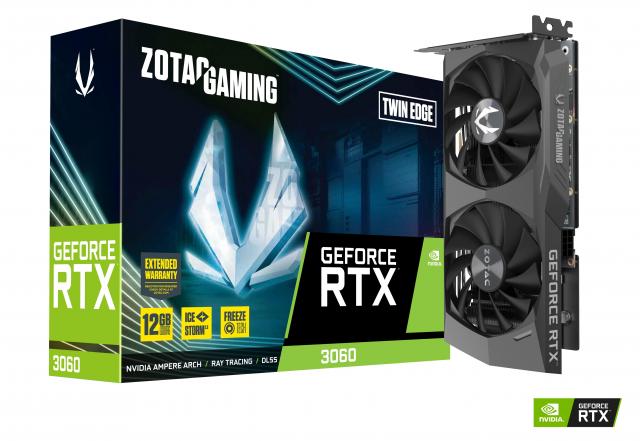 Graphic card ZOTAC GAMING RTX 3060 Twin Edge 12GB GDDR6 