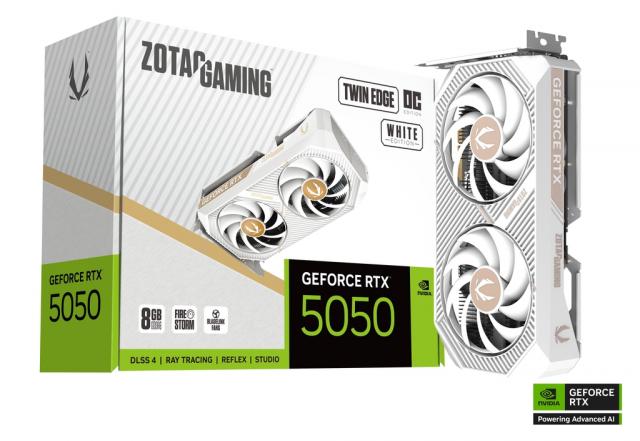 Graphic card ZOTAC GAMING RTX 5050 Twin Edge White Edition OC 8GB GDDR6 
