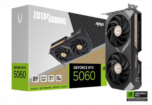 Graphic card ZOTAC GAMING RTX 5060 AMP 8GB GDDR7 
