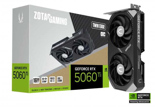 Graphic card ZOTAC GAMING RTX 5060 TI Twin Edge OC 16GB GDDR7 