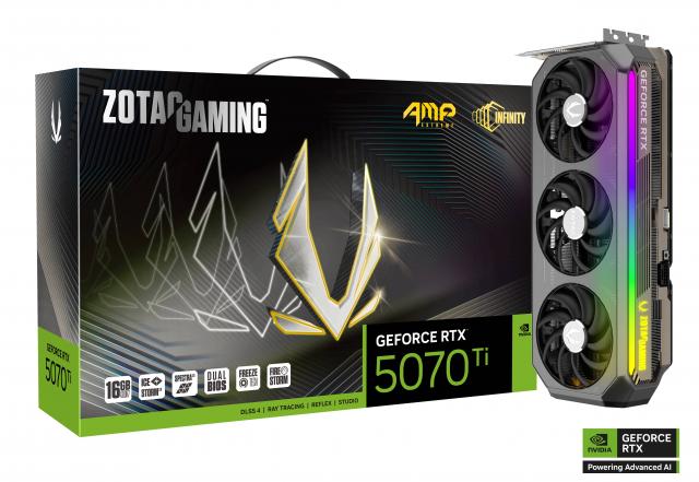 Graphic card ZOTAC GAMING RTX 5070 TI AMP Extreme INFINITY 16GB GDDR7 