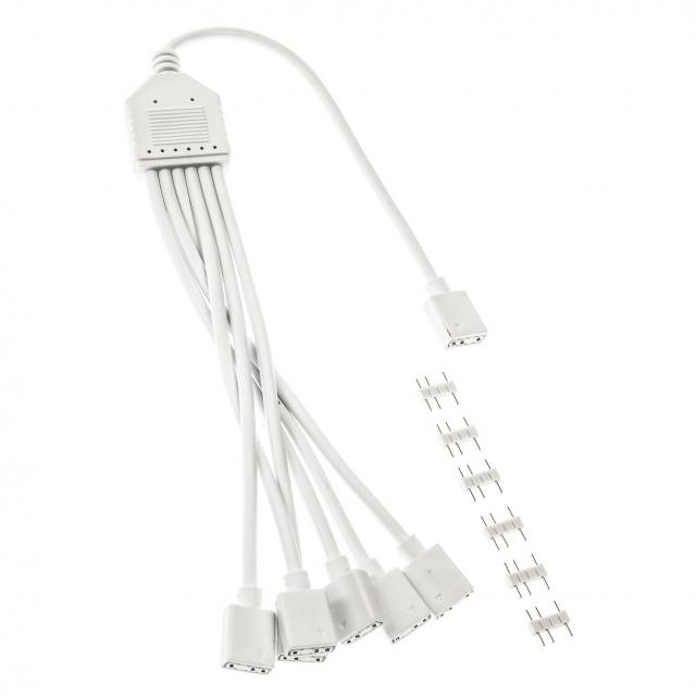 Cable Kolink ARGB 1-6 Splitter - 30 cm White 